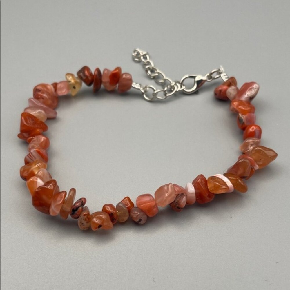 Chic Coral Gemstone Bracelet